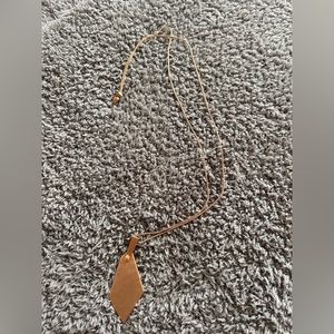 Adjustable Length Kendra Scott Rose Gold Pendant Necklace